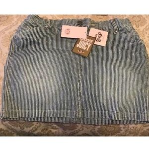 Girls size 12 juicy couture denim skirt
